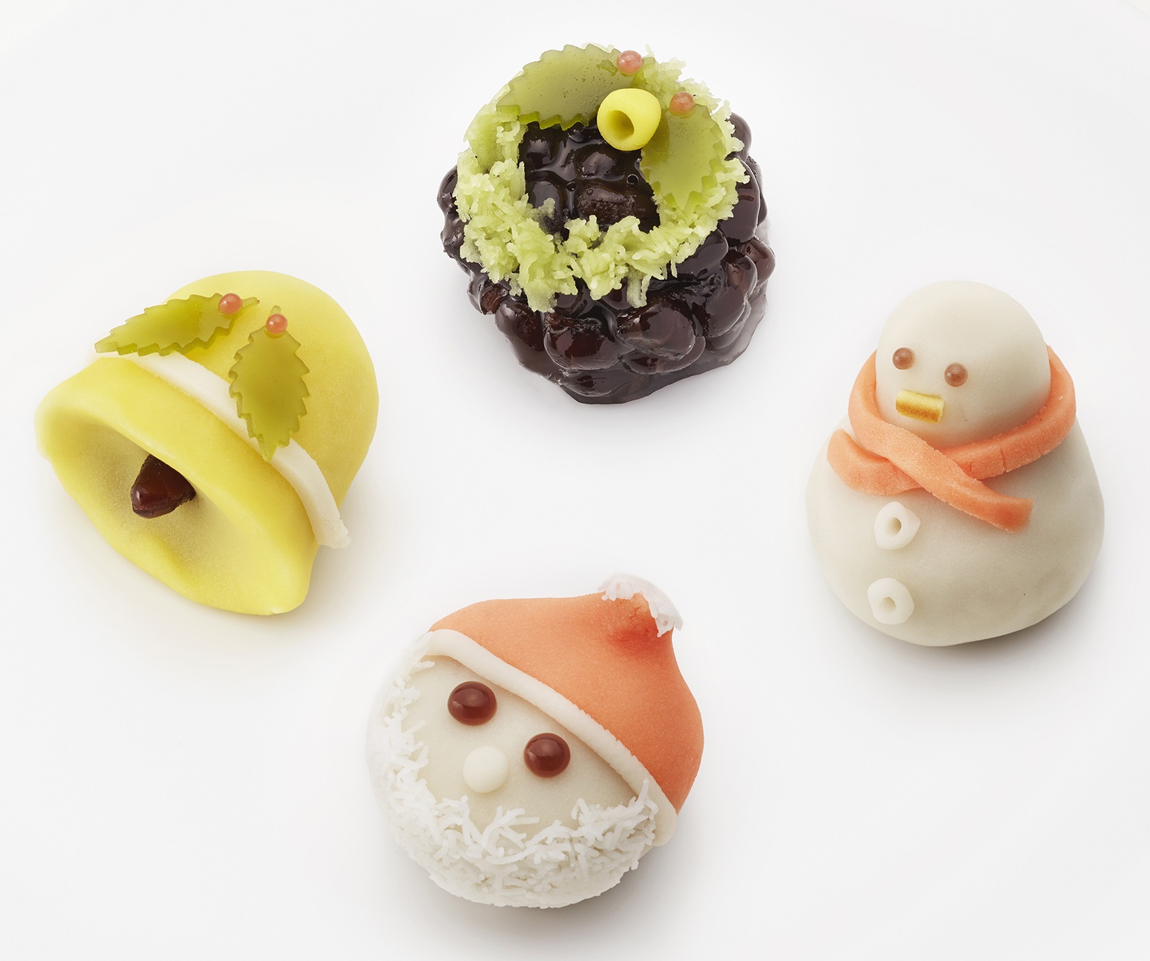 Japanese Sweets "wagashi" 和菓子, 和菓子 クリスマス, 日本のスナック